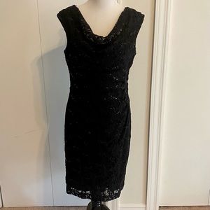 Beautiful Black Sequin Cocktail Dress -Little Black Dress